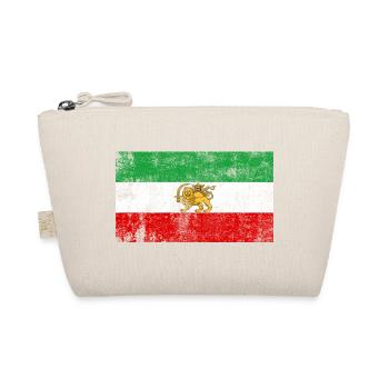 Iran Old Flag Grunge Retro VIntage - Organic Pouch - nature - Front