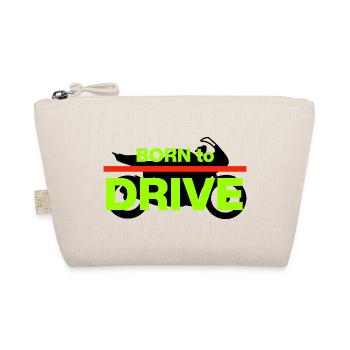 BORN TO DRIVE! MOTORBIKE RIDER - Organic Pouch - nature - Front