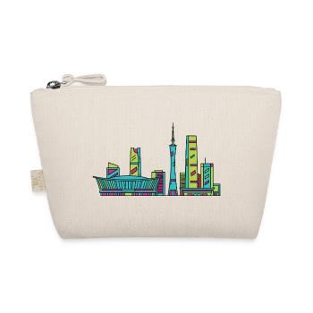 Chengdu City Skyline Sichuan Moderne Linienkunst - Bio-Täschchen - Natur - Vorne