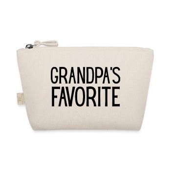 Grandpa's Favorite Shirt for Grandchild, - Organic Pouch - nature - Front