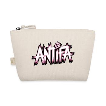 Antifa – Antifaschistisches Merch - Bio-Täschchen - Natur - Vorne