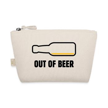 Out Of Beer (Bier / Bierchen / Biertrinker POS 2C) - Bio-Täschchen - Natur - Vorne