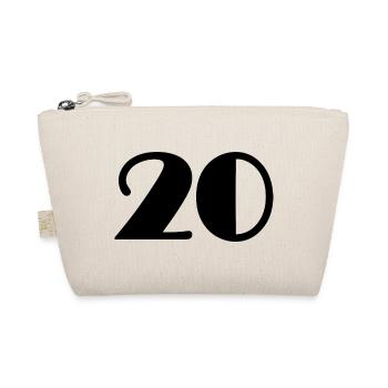 20. 20e ANNIVERSAIRE. ANNIVERSAIRE 20 ANS. 20 ANS. - Trousse biologique - nature - Devant