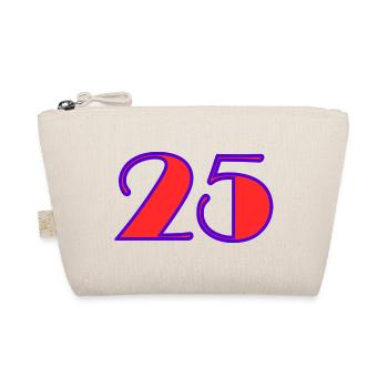 25. 25 ANS. 25e ANNIVERSAIRE. ANNIVERSAIRE 25 ANS. - Trousse biologique - nature - Devant