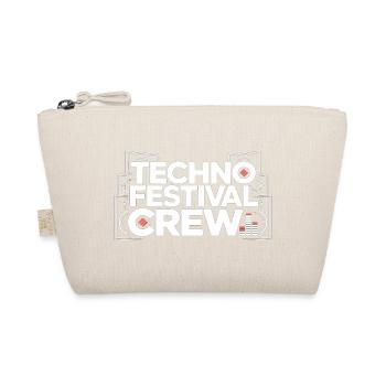Techno Festival Crew – Techo Party Outfit - Organic Pouch - nature - Front