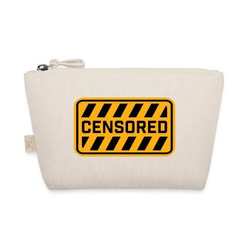 Censored Zensiert Lustig Statement Freiheit Logo - Bio-Täschchen - Natur - Vorne