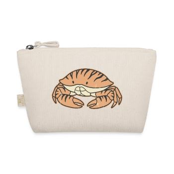 Vintage pastel coastal crab tiger stripe - Organic Pouch - nature - Front