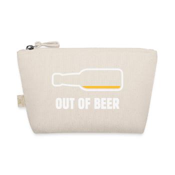 Out Of Beer (Bier / Bierchen / Biertrinker NEG 2C) - Bio-Täschchen - Natur - Vorne