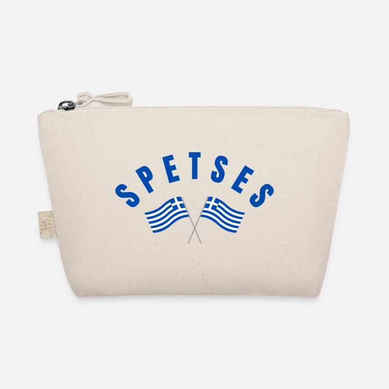 Spetses Crossed Greek Flags Organic Pouch