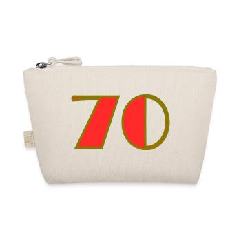 70. 70 YEARS. 70th ANNIVERSARY. 70 YEARS ANNIVERSARY. - Organic Pouch - nature - Front
