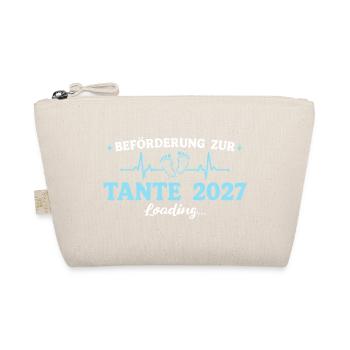Tante 2027 Beförderung zur Tante Geschenk - Bio-Täschchen - Natur - Vorne