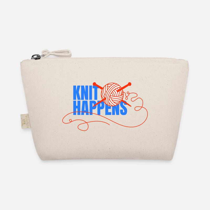 Logo Knit Happens Conception tricotée Trousse biologique