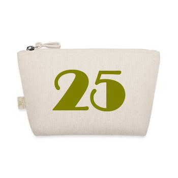 25. 25 ANS. 25e ANNIVERSAIRE. ANNIVERSAIRE 25 ANS. - Trousse biologique - nature - Devant