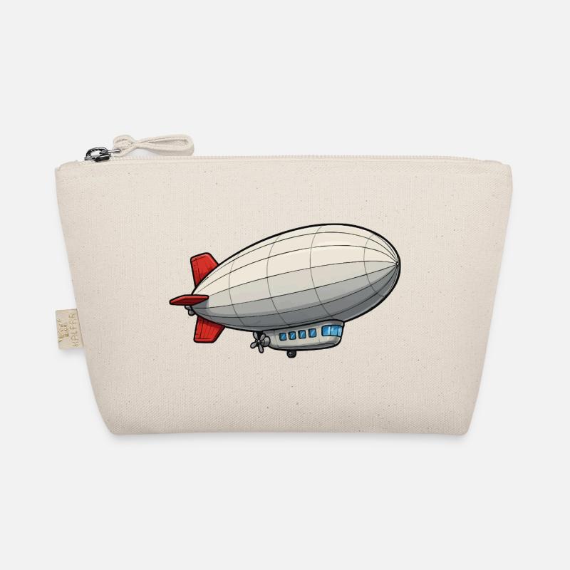 Luftschiff Cartoon Zeppelin Bio-Täschchen