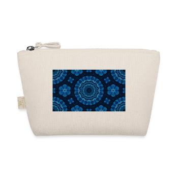 Azure Mandala Kaleidoscope - Organic Pouch - nature - Front