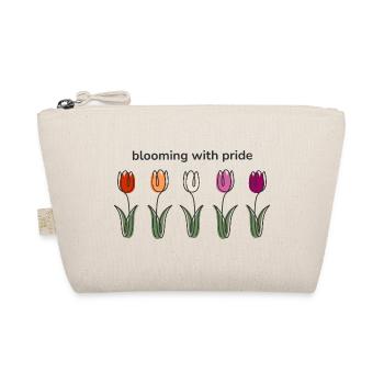 Blooming with Pride tulips in lesbian colors - Organic Pouch - nature - Front