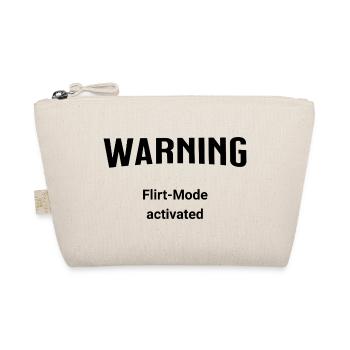 Warning - Flirt-Mode activated - Organic Pouch - nature - Front