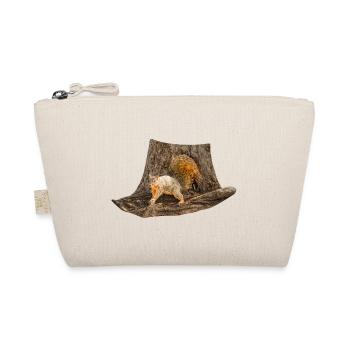Squirrel in front of the tree, Eastern fox squirrel - Organic Pouch - nature - Front