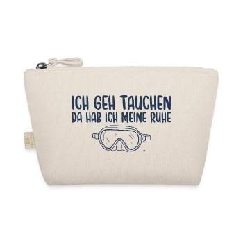 Tauchen Da Hab Ich Meine Ruhe - Bio-Täschchen - Natur - Vorne
