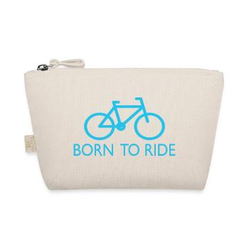 Born to Ride Spruch Fahrrad - Bio-Täschchen - Natur - Vorne