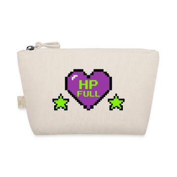 HP Full Pixel Herz Logo - Bio-Täschchen - Natur - Vorne