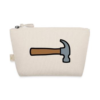 Carpenter's Hammer Tool Icon - Organic Pouch - nature - Front