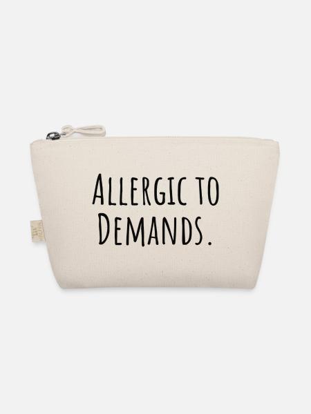 Allergic_to_Demands PDA Neurodivergentes Geschenk - Bio-Täschchen - Natur