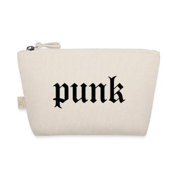 Punk-Gothic-Lettering-T-Shirt - Bio-Täschchen - Natur - Vorne