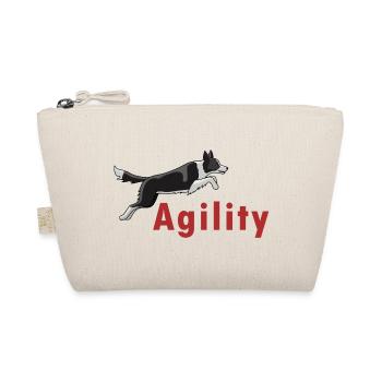 Agility-Logo "Jumping" - Bio-Täschchen - Natur - Vorne