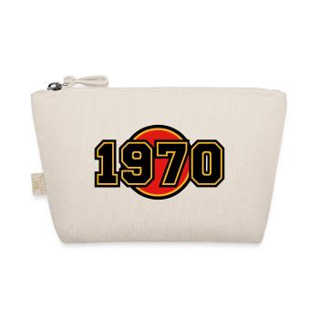 1970 Year of Birth Retro Logo - Organic Pouch - nature - Front