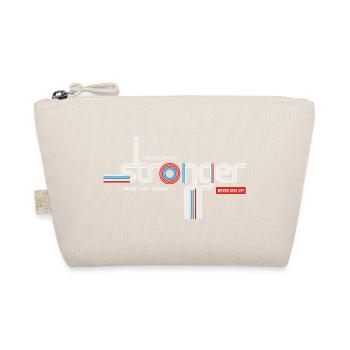 Stronger Than You Think Typography - Organic Pouch - nature - Front