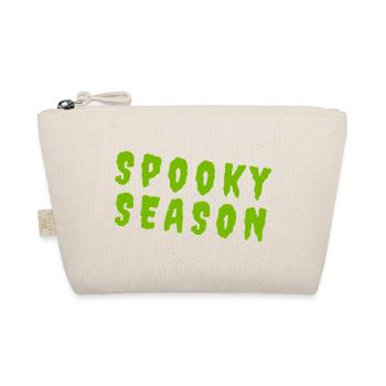 Spooky Season – Toxic Green Typography - Bio-Täschchen - Natur - Vorne
