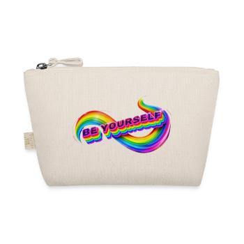 Sei du selbst, Regenbogenband - Bio-Täschchen - Natur - Vorne