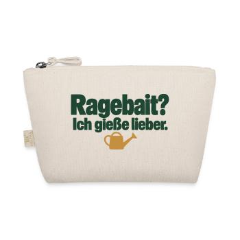 Ragebait? Ich gieße lieber. Pflanzenhumor - Bio-Täschchen - Natur - Vorne