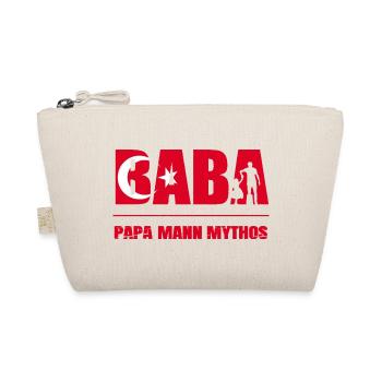 Baba Papa Mann Mythos Türkisch Vatertag Geschenk - Bio-Täschchen - Natur - Vorne