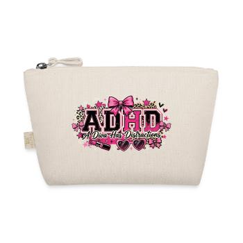 ADHD Diva Distractions in Pink Leopard - Bio-Täschchen - Natur - Vorne