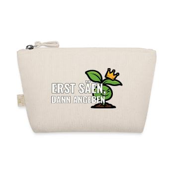 Erste Aussaat Geschenk für Kleingarten-Neulinge - Bio-Täschchen - Natur - Vorne