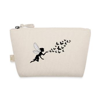 Schmetterlingdesign Pusteblumen Wiese Herzen Feen - Bio-Täschchen - Natur - Vorne