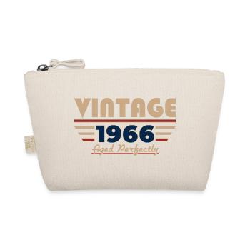 60. Geburtstag Geschenk Mann Vintage Oktober 1966 - Bio-Täschchen - Natur - Vorne