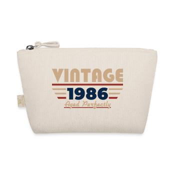40. Geburtstag Geschenk Mann Vintage Jahrgang 1986 - Bio-Täschchen - Natur - Vorne