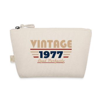 49. Geburtstag Geschenk Mann Vintage Jahrgang 1977 - Bio-Täschchen - Natur - Vorne