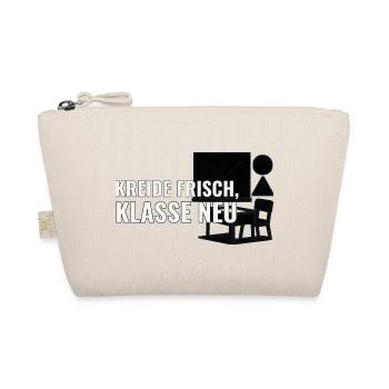 Geschenk für Lehrkräfte zum Start an neuer Schule - Bio-Täschchen - Natur - Vorne