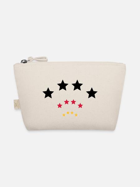 4 Sterne für Schwarz rot gold / quatre étoiles - Trousse biologique - nature - Devant