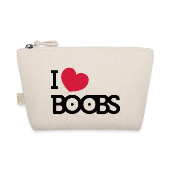I love Boobs - Bio-Täschchen - Natur - Vorne