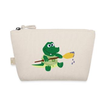 Crocodile avec pagaie - Trousse biologique - nature - Devant