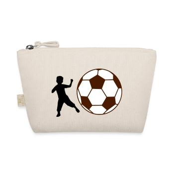 Kind Fußball - Bio-Täschchen - Natur - Vorne