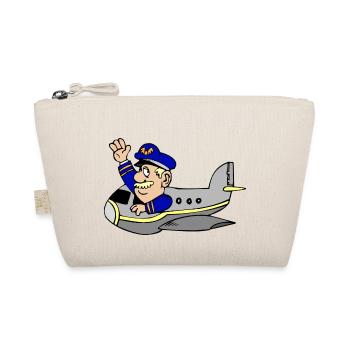 airplane airplane airplane hot air balloon air ba - Organic Pouch - nature - Front