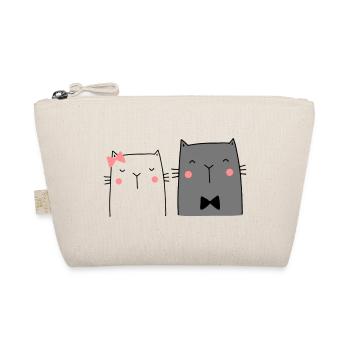 Chats Couple Couple Couple Mariage Couple Mariage - Trousse biologique - nature - Devant