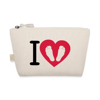 i love what you foot cool - Organic Pouch - nature - Front