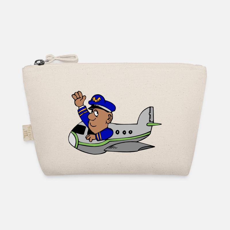 Plane with pilot Organic Pouch